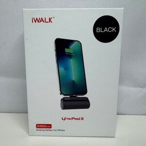 iWALK LinkPod 3, 3350mAh Portable Charger For iPhone, Black